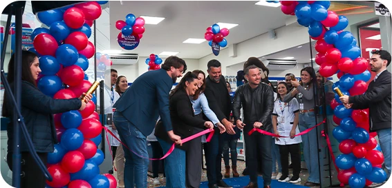 Linha de produtos e atletas